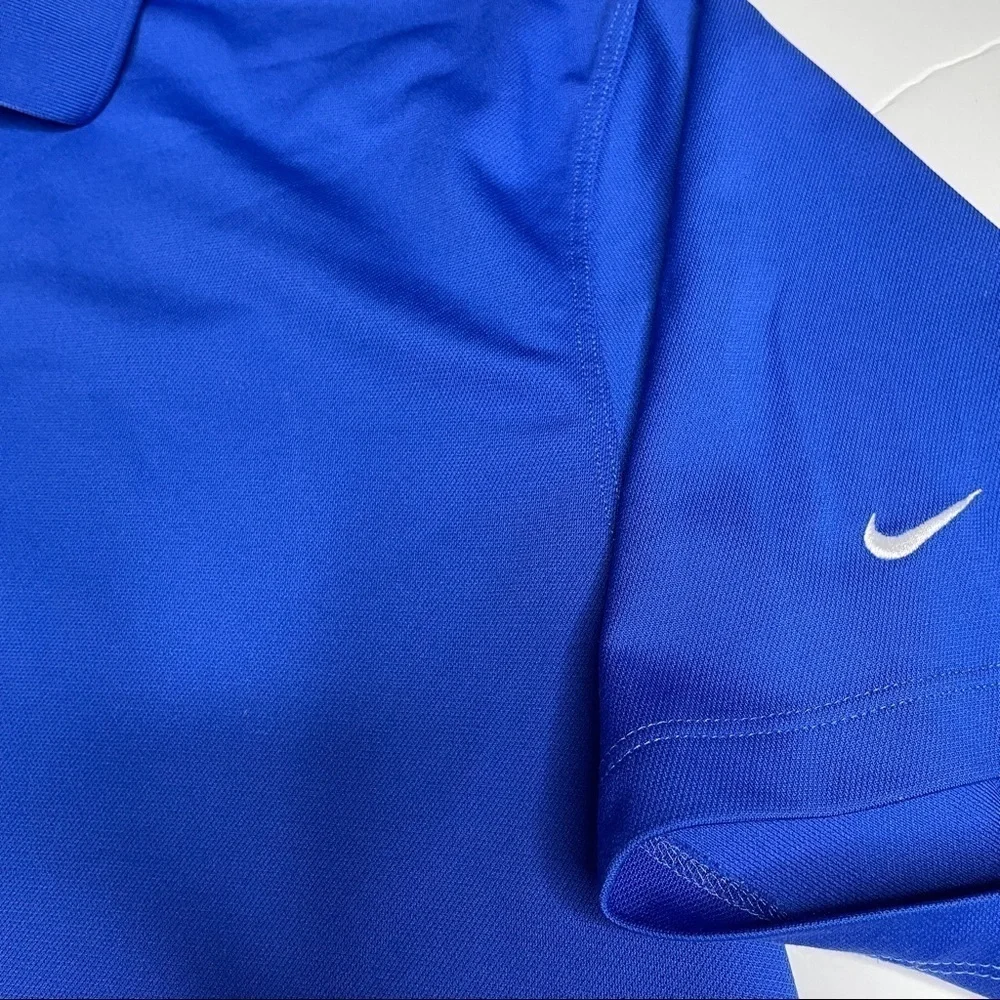 Nike Golf Royal Blue Short Sleeve Collared Polo Shirt size XL